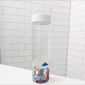 🆕 Starbucks Glass Water Bottle YAH Washington DC